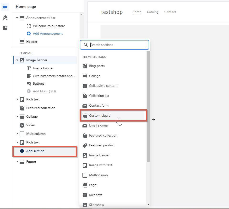 Add social media feed to Shopify step 8
