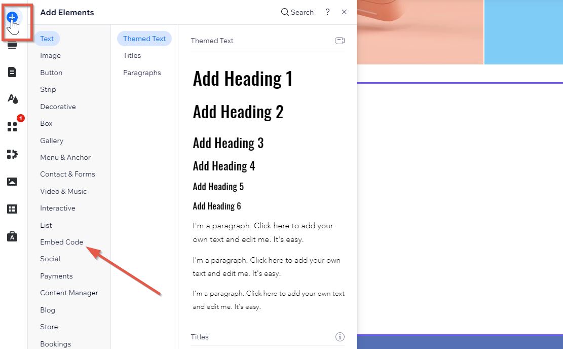 How to add social media feed to Wix step 6