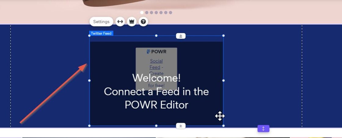 Create Wix social media feed using Wix app market step 4