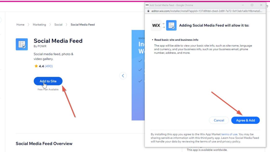 Create Wix Twitter Feed step 3