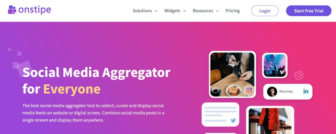 onstipe LinkedIn aggregator for WordPress