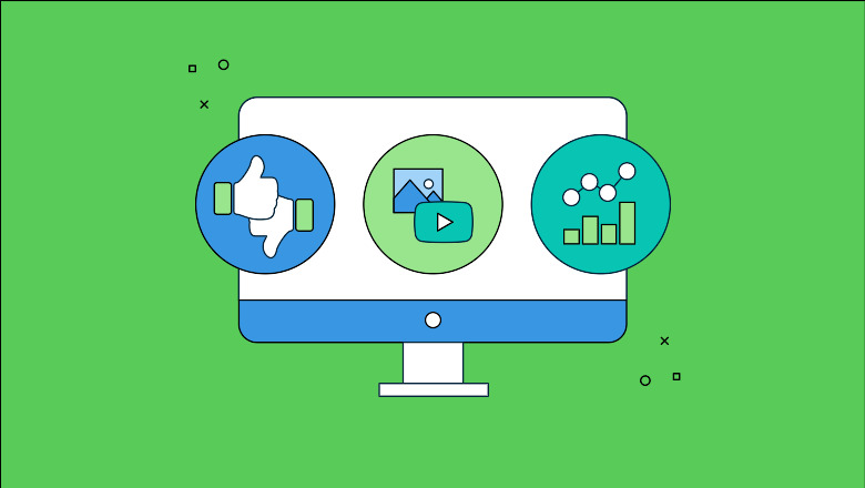 An illustration depicting various complementary social media management tools working together, showcasing features like scheduling posts, tracking social media metrics, and managing multiple social media accounts across different platforms. The image emphasizes the efficiency of using a unified platform for social media marketing and content creation.