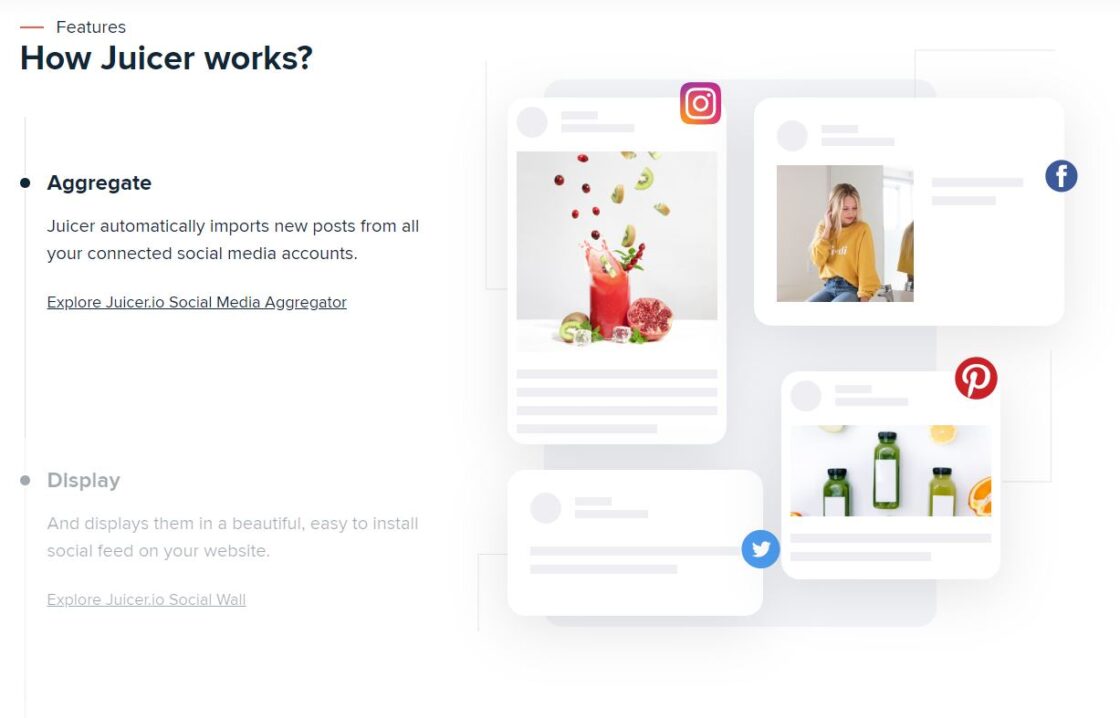 Use a tool like Juicer to embed UGC to your b2b marketing site