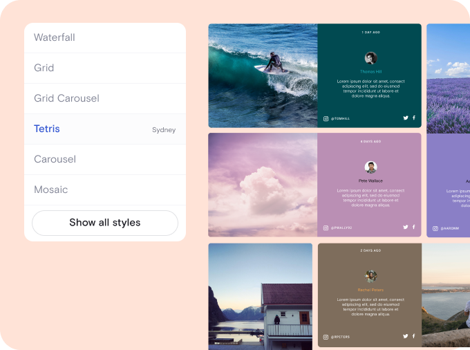 Curator.io- Brandable Social Media Aggregator Alternative to EmbedSocial