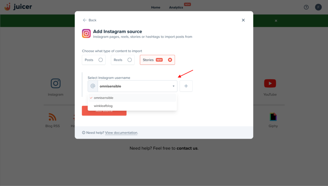 Embed Instagram Stories on Website step 6