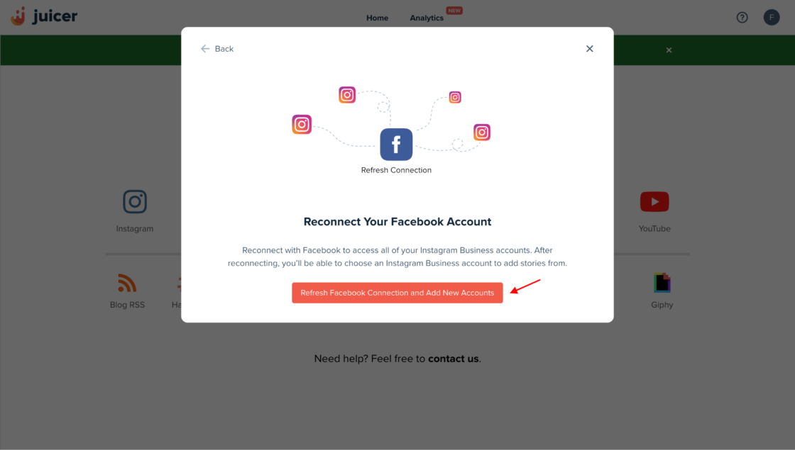 Embed Instagram Stories on Website step 6.2