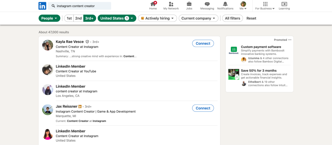 How to Find the Right Micro-Influencers on LinkedIn - Use LinkedIn Search Filters