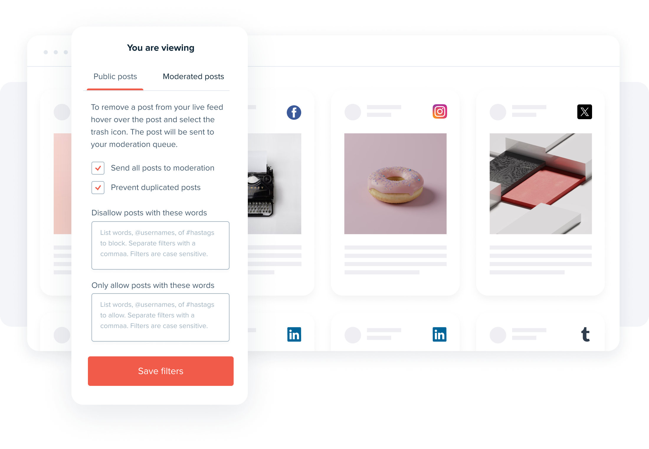 Social media moderation