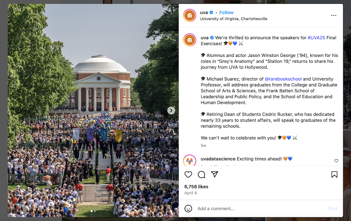 college and university  social media post ideas
