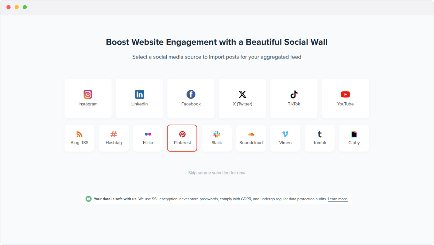 Setup Pinterest Juicer feed step 2