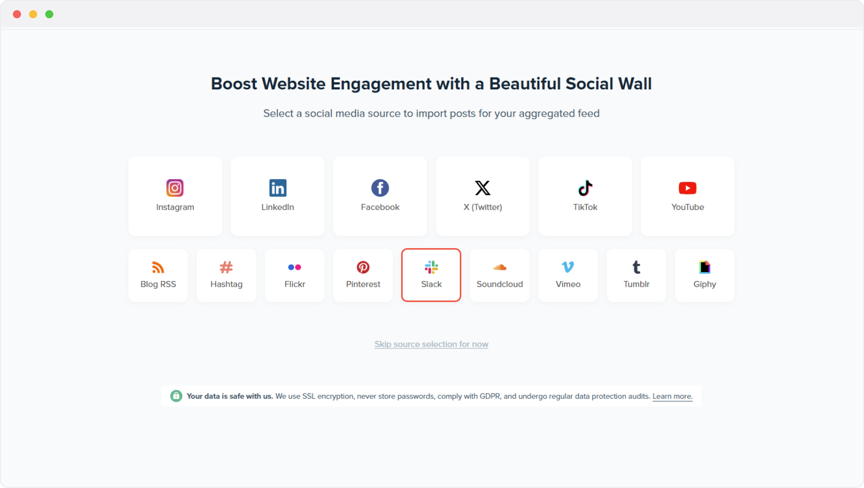Setup Slack Juicer feed step 2