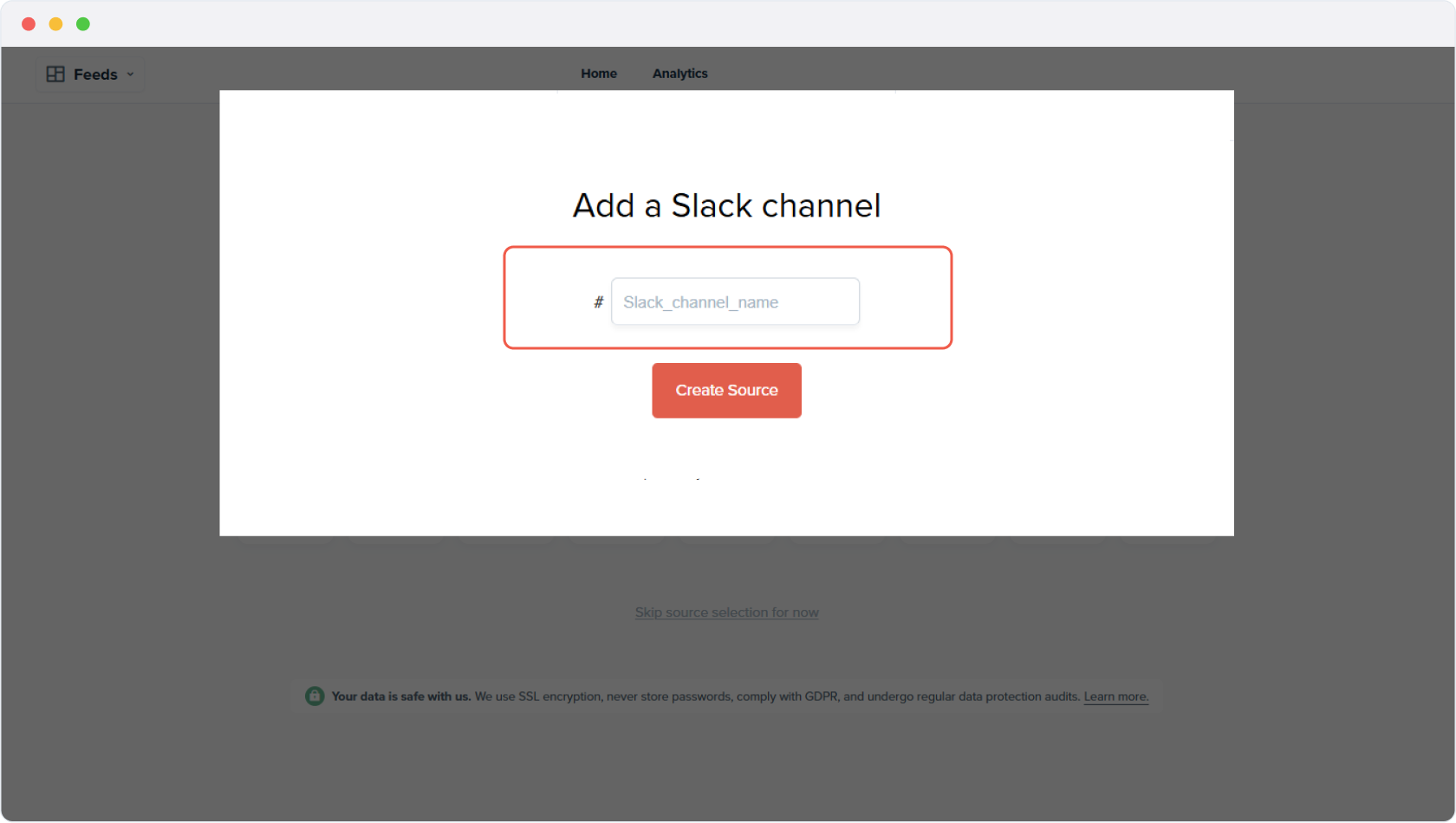 Setup Slack Juicer feed step 3