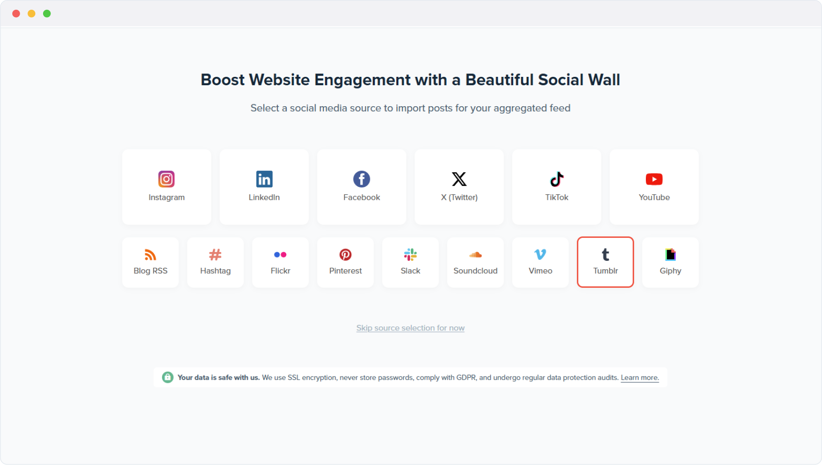 Setup Tumblr juicer feed step 2